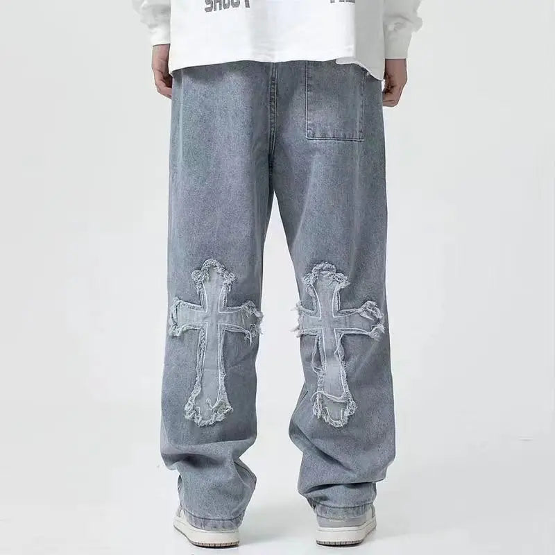 Eternal Cross Baggy Jeans