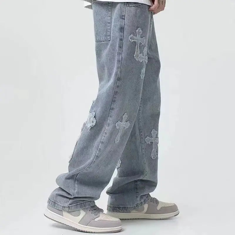 Eternal Cross Baggy Jeans